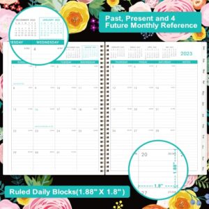 Monthly Planner 2023-2024 - Monthly Planner, 18 Month Planner from Jan. 2023- Jun. 2024, 8.8” x 11” Calendar 2023-2024 Planner Monthly with Tabs, Monthly Calendar Planner with Pocket, Contacts and Passwords, Twin-Wire Binding