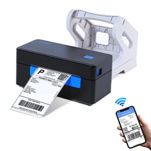 clabel bluetooth shipping label printer,4×6 thermal label printer for small business shipping packages, compatible with amazon, ebay, etsy, shopify, fedex, ups, etc, support windows,mac ct428s