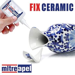 MITREAPEL CA Glue with Activator (2 x 0.80 oz - 2 x 3.30 fl oz.) - CA Glue for Woodworking - Cyanoacrylate Glue and Activator Spray - Crazy Glue, Super Glue for Crafts and DIY Projects - (2 Pk)