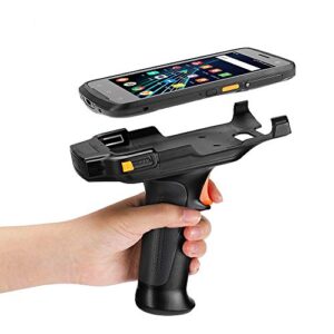 munbyn android barcode scanner pistol grip handheld mobile computer, 2d qr pdf417 zebra 4710 scanner, 4+64b memory qualcomm cpu, wi-fi, nfc 4g, ip67 rugged data collector warehouse for enterprise wms