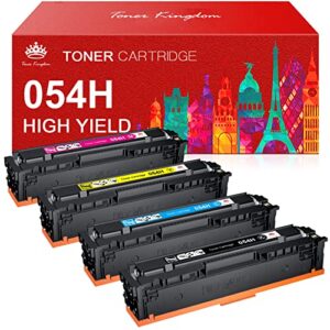 toner kingdom compatible toner-cartridge replacement for canon 054h 054 high yield crg-054 for canon color imageclass lbp622cdw mf644cdw mf642cdw mf640c printer – 4pack(1b 1c 1m 1y)