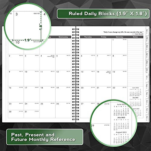 Monthly Planner 2023-2025 - Monthly Calendar 2023-2025 with Two-Side Pocket, July 2023 - June 2025, 9" x 11", Two Years Monthly Planner, Cardboard Cover, Perfect Organizer