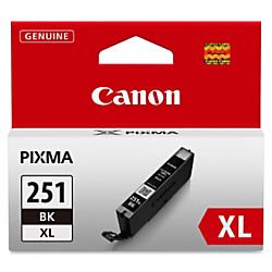 Canon CLI-251XL BK Compatible to iP7220,iX6820,MG5420,MG5520/MG6420,MG5620/MG6620,MX922/MX722,iP8720,MG6320,MG7120,MG7520 Printers