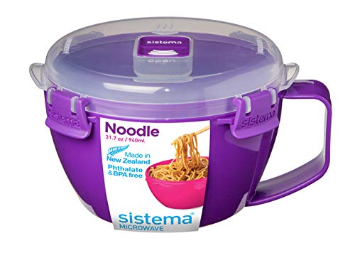 Sistema Microwave Noodle Bowl, 1 Cup , Assorted Colours. (Pack of 1)