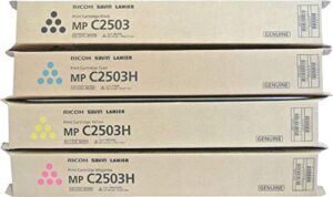 ricoh lanier mp c2503 standard yield toner cartridge set