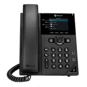 polycom vvx 250 business ip desk phone with color display – four lines