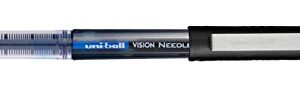 uniball Vision Needle Rollerball Pens with 0.7mm Fine Point, Assorted, 8 Count