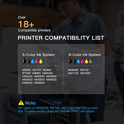 E-Z Ink (TM) Compatible Ink Cartridge Replacement for Canon CLI-251XL CLI 251 to use with PIXMA MX922 IP7220 MG5520 MG5420 IX6820 IP8720 MG7520 MG6320 Printer (4 Cyan, 4 Magenta, 4 Yellow, 12 Pack)