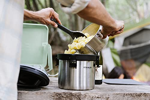 Stanley Adventure Stay Hot 3qt Camp Crock Pot - Vacuum Insulated Stainless Steel Food Container - Keeps Food Hot for 12 Hrs & Cold for 16 Hrs