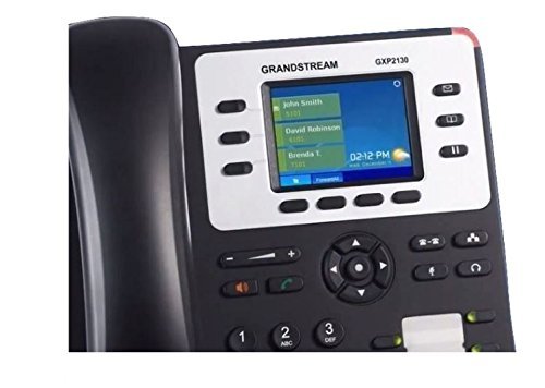 Grandstream Enterprise IP Telephone GXP2130 (2.8" LCD, POE, Power Supply Included) , Black