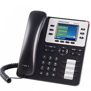 Grandstream Enterprise IP Telephone GXP2130 (2.8" LCD, POE, Power Supply Included) , Black