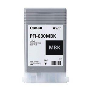 Canon PFI-030 Pigment Ink Tank Kit for Select imagePROGRAF PRO Series, Includes Matte Black/Black/Magenta/Cyan/Yellow