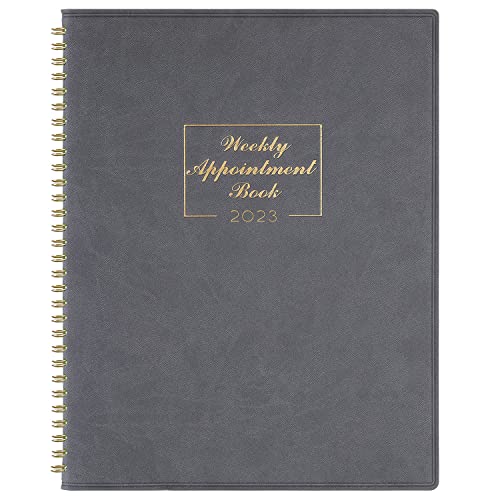 2023 Weekly Appointment Book - Daily Hourly Planner 2023, January 2023- December 2023, 8.4" x 10.6", 15-Minute Interval, Flexible Soft Cover, Twin-Wire Binding, Perfect for Your Life