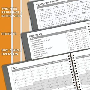 2023 Weekly Appointment Book - Daily Hourly Planner 2023, January 2023- December 2023, 8.4" x 10.6", 15-Minute Interval, Flexible Soft Cover, Twin-Wire Binding, Perfect for Your Life