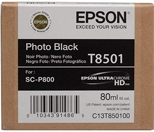 Epson T850100 T850 UltraChrome HD Photo Black -Ink