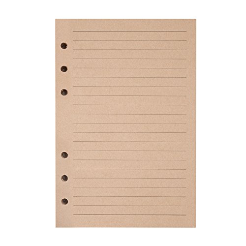 Refills Lined Paper, MALEDEN Refillable A6 Paper for 5x7 Journal Notebook Inserts 200 Lined Pages