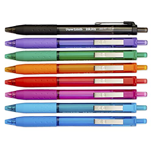 Paper Mate InkJoy 300RT Retractable Ballpoint Pens, Medium Point (1.0mm), Assorted, 8 Count