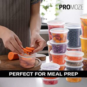 Plastic Deli Food Storage Containers With Leak-Proof Lids 48 Pack, 16 Oz | Microwaveable Airtight Container For Soups, Snacks, Meal Prep, Salad, Ice Cream | BPA-Free Kitchen & Restaurant Supplies (48)