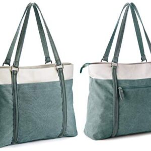 Women's Work Bag with Laptop Compartment Zipper Pockets Teacher Totes Purse