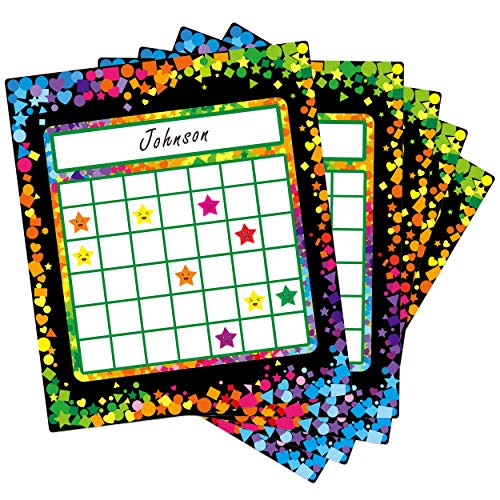 66 Pack Classroom Incentive Chart in 2 Designs with 2024 Star Stickers for Classroom Teaching or Family Using