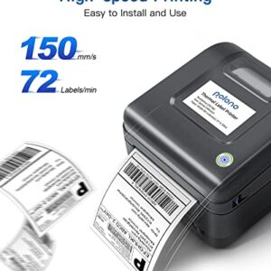 POLONO Label Printer, PL420 4x6 Thermal Printer, High-Speed Shipping Label Printer, Commercial Direct Thermal Printer, 2" Red Circle Thermal Sticker Labels, Self-Adhesive Stickers Labels