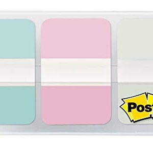 Post-it Durable Tabs, 36/pack, 24/case, 1 in Wide, Gradient Blue, Pink, Clear (686-GRDNT)