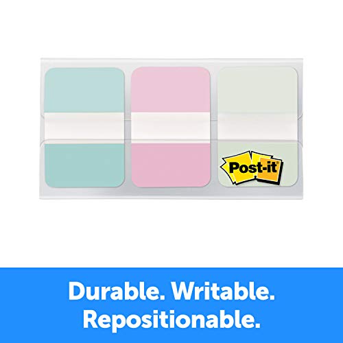 Post-it Durable Tabs, 36/pack, 24/case, 1 in Wide, Gradient Blue, Pink, Clear (686-GRDNT)