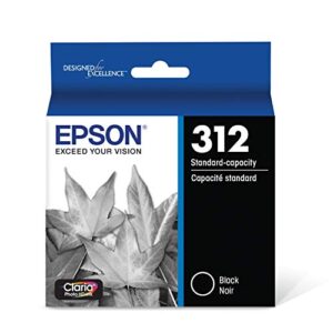 epson t312 claria photo hd -ink standard capacity photo black -cartridge (t312120-s) for select epson expression photo printers