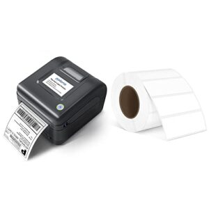 polono label printer, pl420 4×6 thermal printer, high-speed shipping label printer, commercial direct thermal printer, 3″ x 1″ direct thermal label, self-adhesive address shipping thermal label