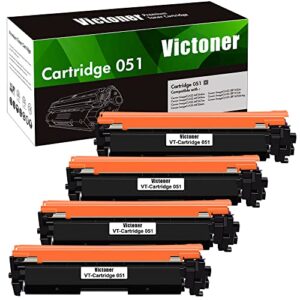 051 toner cartridge 4-pack compatible replacement for canon 051 051h crg-051 for canon imageclass mf264dw mf269dw mf267dw mf266dn mf263dn lbp162dw lbp161dn lbp1692dwkg ink printer (black)
