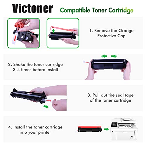 051 Toner Cartridge 4-Pack Compatible Replacement for Canon 051 051H CRG-051 for Canon imageCLASS MF264dw MF269dw MF267dw MF266dn MF263dn LBP162dw LBP161dn LBP1692dwkg Ink Printer (Black)