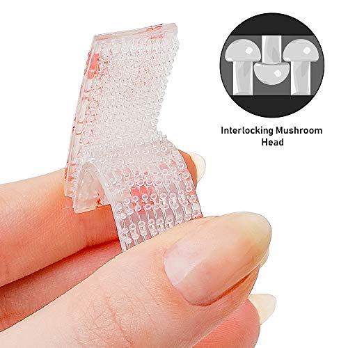 CANOPUS EZ Pass Mounting Strips: Adhesive Strips, Dual Lock Tape, Ezpass Tag Holder, Peel-and-Stick Strips (2 Sets - 4 pcs) with Cleaning Prep Pad (1 Pieces) - (Pack of 1)