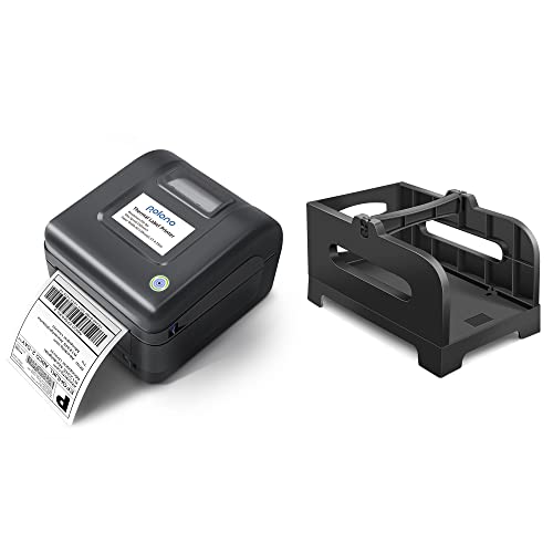 POLONO Label Printer, PL420 4x6 Thermal Printer, High-Speed Shipping Label Printer, Commercial Direct Thermal Printer, Label Holder, Thermal Label Holder for Fan-Fold and Roll Labels