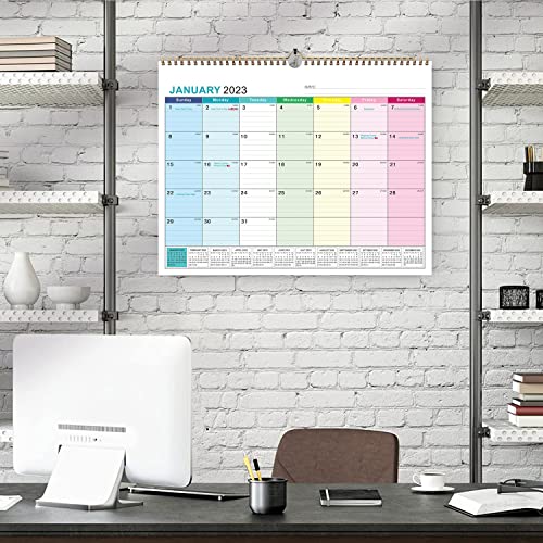 Kyweel Wall Calendar 2023-2024, January 2023-June 2024, 15" x 12", Highlight Holidays, Planning Calendar, Thick Paper