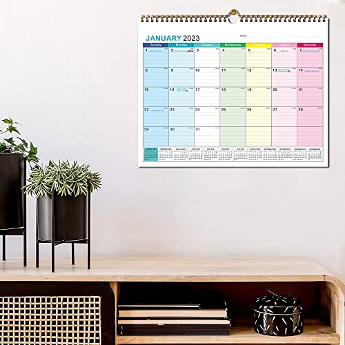 Kyweel Wall Calendar 2023-2024, January 2023-June 2024, 15" x 12", Highlight Holidays, Planning Calendar, Thick Paper