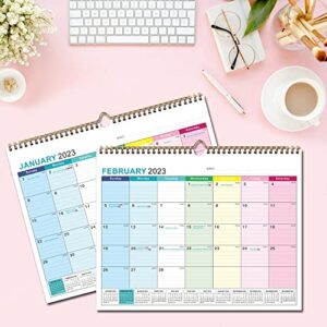 Kyweel Wall Calendar 2023-2024, January 2023-June 2024, 15" x 12", Highlight Holidays, Planning Calendar, Thick Paper