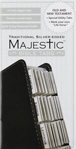 majestic traditional silver-edged bible tabs