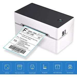 ZSEDP HighSpeed Desktop Shipping Label Printer USB + BT Direct Thermal Printer Label Maker Sticker for Shipping Labels Printing (Color : USB)