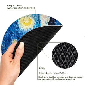 ARTHERE Mouse Pad - Mousepad, Mouse Pads with Famous Art, Cute Mouse Pad, Mouse Mat, Mouse Pads for Wireless Mouse, Leather Mousepad (The Starry Night by Vincent Van Gogh)