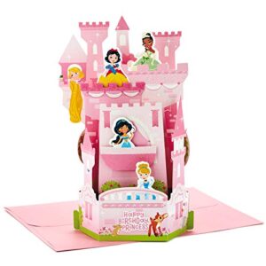 hallmark paper wonder pop up birthday card for kids (disney princess castle)