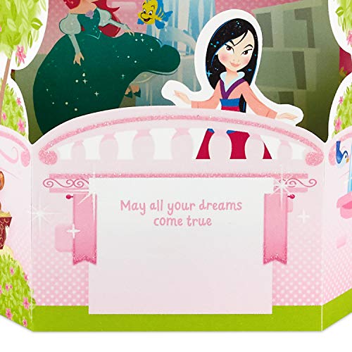 Hallmark Paper Wonder Pop Up Birthday Card for Kids (Disney Princess Castle)