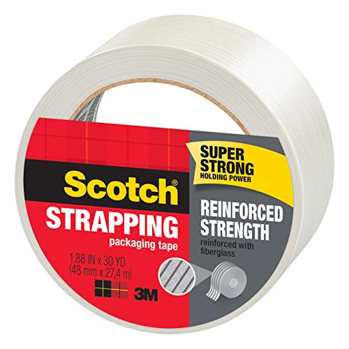 Scotch Reinforced Strength Shipping Strapping Tape, 1.88"x 30 yd., 1 Roll/Pack (8950-30)