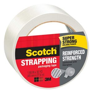 Scotch Reinforced Strength Shipping Strapping Tape, 1.88"x 30 yd., 1 Roll/Pack (8950-30)