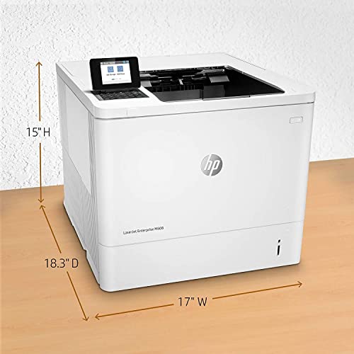 HP Laserjet Enterprise M608n Single-Function Wired Monochrome Laser Printer, White - Print only - 2.7" LCD, 65 ppm, 1200 x 1200 dpi, USB and Ethernet Connectivity, Manual Duplex Printing