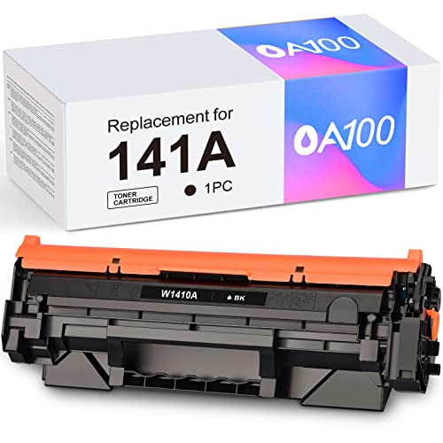 OA100 |141A NO Chip| Compatible Toner Cartridge Replacement for HP 141A W1410A Work for M110we M110w MFP 140we M139we M140w (1 Black) W1410A