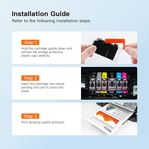 E-Z Ink (TM) Compatible Ink Cartridge Replacement for Canon CLI-271XL CLI 271 XL to use with TS6020 TS9020 TS8020 MG5720 MG5722 MG6820 MG6821 MG6822 MG7720 (3 Cyan,3 Magenta,3 Yellow) 9 Pack