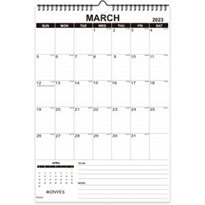 monyes 2023-2024 wall calendar, 17″ x 12″ academic desk calendar, 2 year wirebound calendar