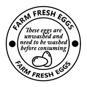 2 Inch Farm Fresh Eggs Carton Labels for Chicken,Quail,Egg Packaging Stickers,500 Pcs Per Pack