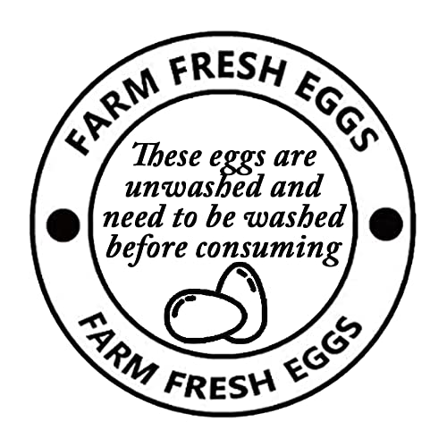 2 Inch Farm Fresh Eggs Carton Labels for Chicken,Quail,Egg Packaging Stickers,500 Pcs Per Pack