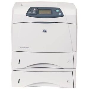hp laserjet 4350tn – printer – b/w – laser – legal, a4 – 1200 dpi x 1200 dpi – up to 52 ppm – capacity: 1100 sheets – parallel, usb, 10/100base-tx